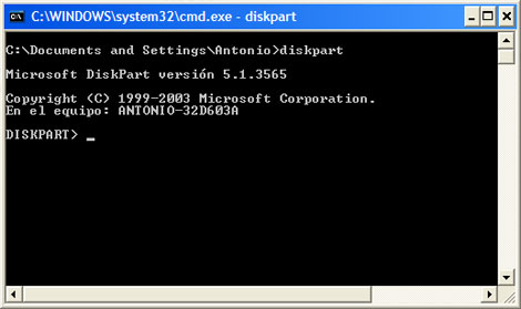 Consola de comandos PASO 2