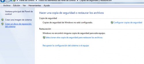 Recovery Windows 7